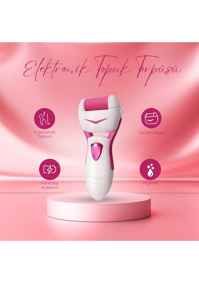 Elektronik Topuk Törpüsü Pilli Ve Usb İle Çalışabilir Pembe Renk