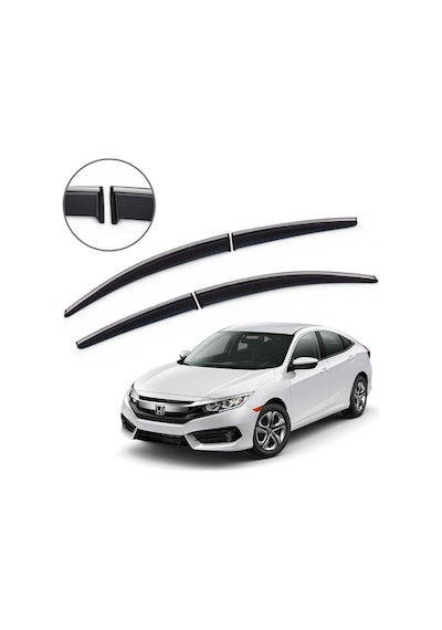 Honda Civic Fc5 Krom Çıtalı Cam Rüzgarlığı 2016-