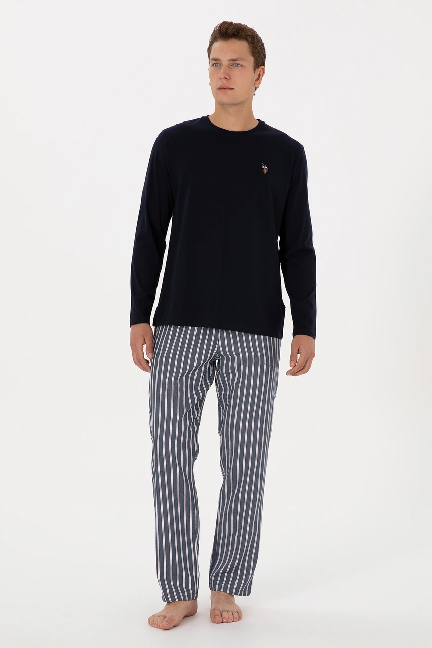 U.s. Polo Assn. Erkek Lacivert Pijama Takım 50318610-vr033 Lacivert