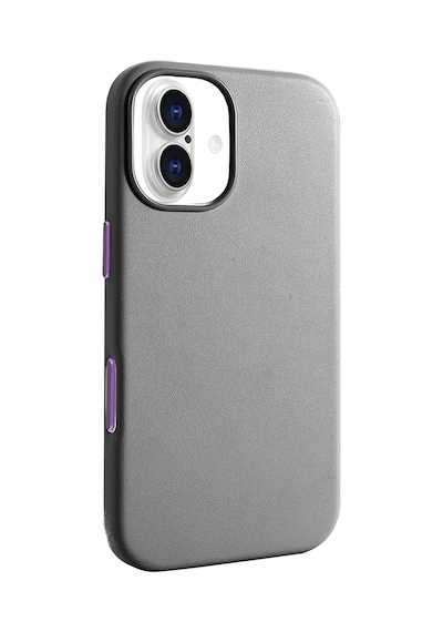 Apple Uyumlu iPhone 17 Kılıf M-safe Şarj Özellikli Pu Deri Görünümlü Zore Kupra Kapak Pembe