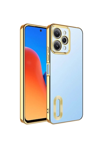 Redmi 12 Kılıf Kamera Korumalı Logo Gösteren Tchs Omega Kapak - Lila Lila