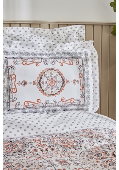 Karaca Home Aprika %100 Pamuk Tek Kişilik Nevresim Takımı Kiremit 200.22.05.0020