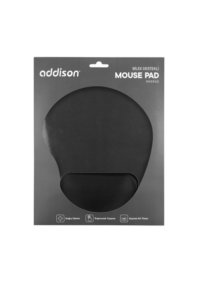 300522 Siyah Bileklikli Mouse Pad