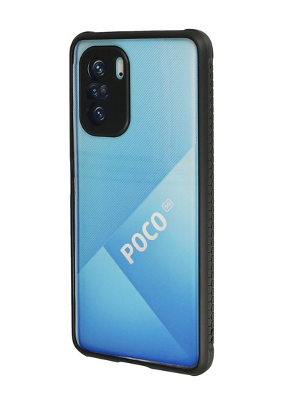 Poco F3 Kılıf Miami Şeffaf Silikon - Siyah Bzsxx00 1