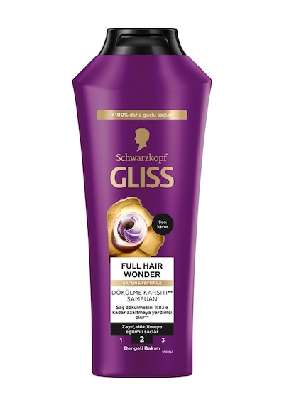 Gliss Full Hair Wonder Şampuan 400 Ml 3 Adet