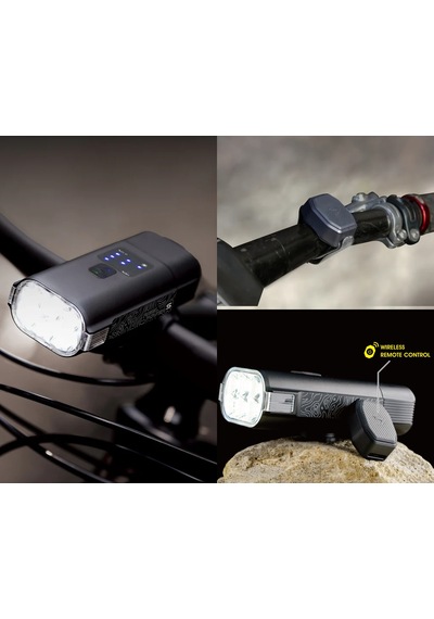 Moon Rigel Power S 3800 Lümen Usb Şarjlı Bisiklet Ön Far Siyah