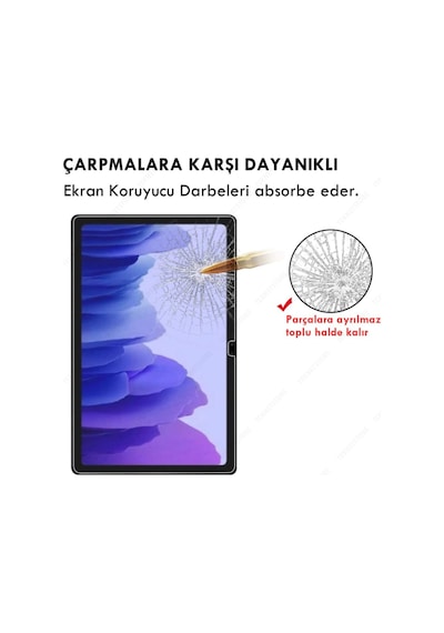 Huawei Mate Pad T10 - T10s Uyumlu Nano Kırılmaz Ekran Koruyucu