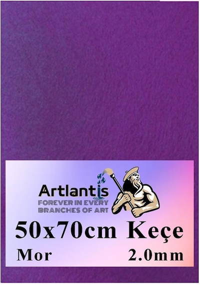 50x70 Cm Keçe 2.0 Mm 1 Adet Renkli Hobi Keçesi Elişi Keçesi Anasınıfı Kreş Okul Öncesi Mor