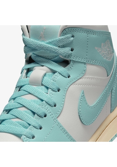 Nike Air Jordan 1 Mid Unisex Leather Sneaker Hakiki Deri Bilekli Günlük Spor Ayakkabı Yeşil Nike Air Jordan 1 Mid Unisex Leather Sneaker Hakiki Deri Bilekli Günlük Spor Ayakkabı Yeşil