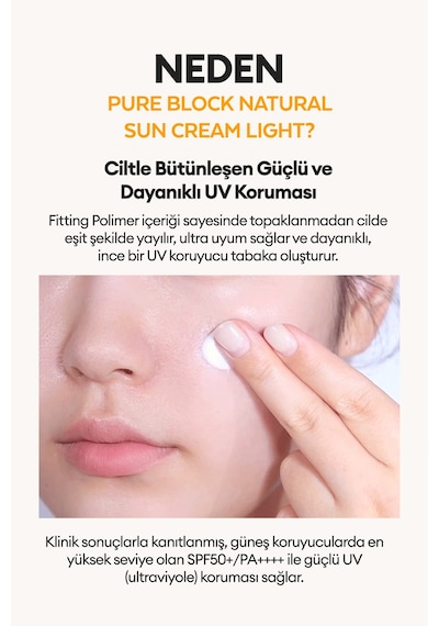 Missha Yapışkan His Bırakmayan Güneş Koruyucu Apıeu Pure Block Daily Sun Cream Ex Spf50/PA 50 ML