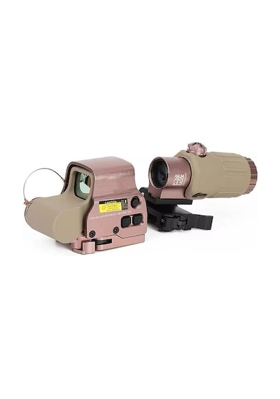 558-g43 Xps2 Hedef İşaretleyici Red Dot - Holografik Nişangâh, 5x Büyütmeli Set Çöl Rengi Siyah