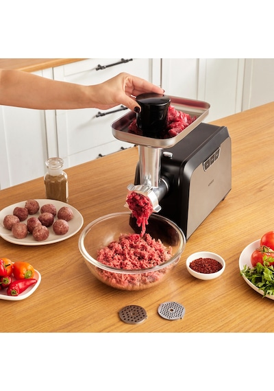 Karaca Inox 2000W Kıyma Makinesi Inox