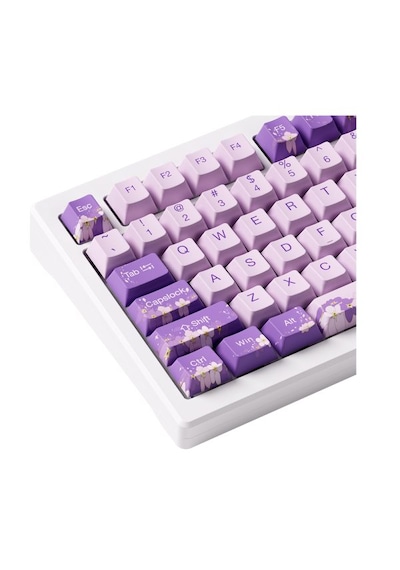 Akko MOD 007 HE PC Purple Melody Hall Effect Cream Yellow Magnetic Switch RGB Mekanik Oyuncu Klavye