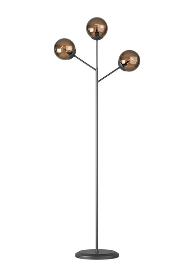 Loreva 3'lü Cam Küre Lambader - Metal Gövdeli Modern Yer Lambası Diğer