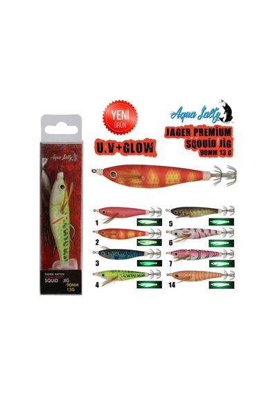 Jager Squid Jig Kalamar Zokası 90mm 13gr