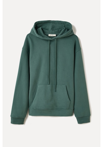 Mudo Erkek Erkek Yeşil Kapüşonlu Kanguru Cepli Oversize Sweatshirt 1264811