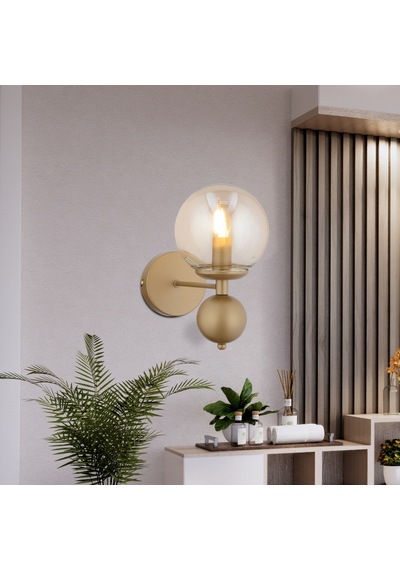 Kuvars Tekli Eskitme Bal Camlı Modern Yatak Başı Salon Aplik Eskitme