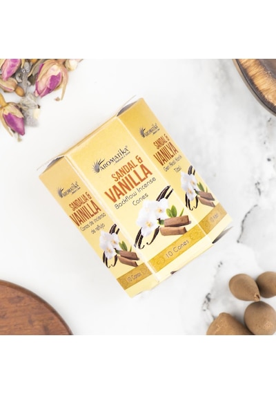 Aromatika Sandal & Vanilla Geri Akışlı Şelale Tütsü Backflow