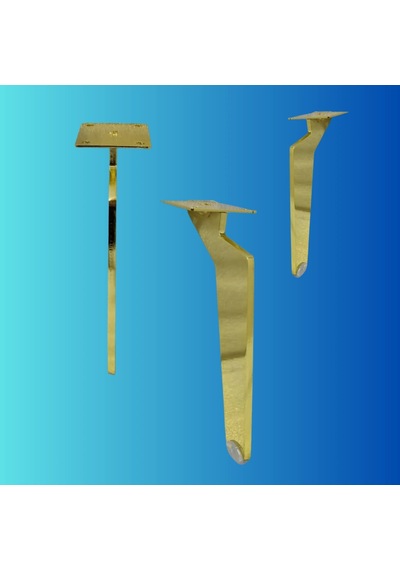 15 Cm Metal Tabanca Ayak Koltuk Ayağı Mobilya Ayağı Ünite Ayağı Konsol Ayağı Puf Berjer Ayağı Gold