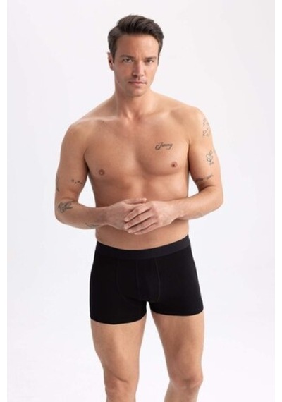 Defacto Regular Fit 3lü Boxer N4277az23spbk27 Siyah