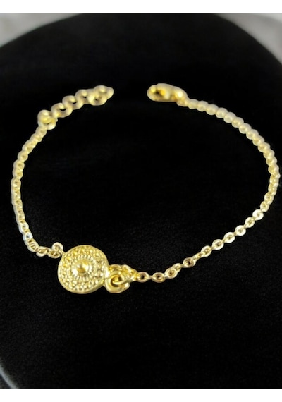 Kadın Altın Kaplama Gold Bileklik Pramit Minimal Bileklik Gold