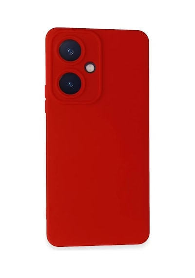 Vivo Y27 Uyumlu Kılıf Nano İçi Kadife Silikon - Kırmızı