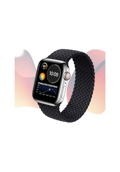 Apple Uyumlu  Watch Ultra 49 MM Kordon Krd-32 Large Hasır Örgü Dizayn