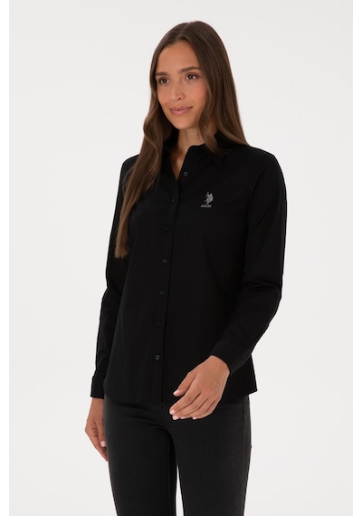 U.s. Polo Assn. Kadın Siyah Gömlek Basic 50307989-vr046 Siyah