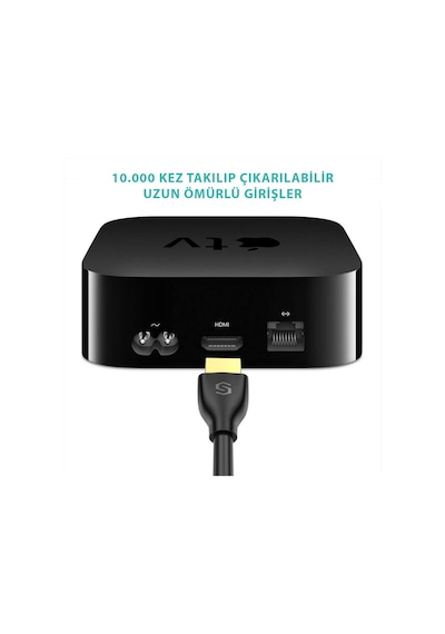 Syncwire 4K Altın Uçlu Ultra Hdtv 4K 60fps 18Gbps Hdmi Kablo 1.5mt
