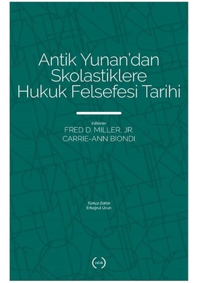 Antik Yunan Dan Skolastiklere Hukuk Felsefesi Tarihi