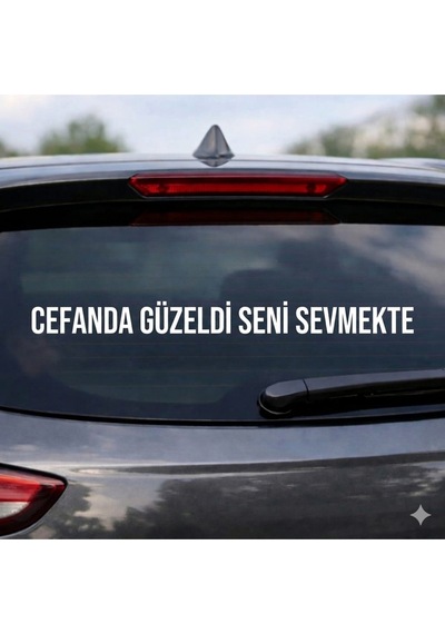 Araba Arka Yazı Sticker Oto Stickerrr Model2