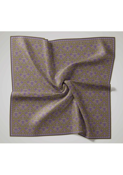Silk Home Soft Eşarp Rûmi Olive 90x90 Çok Renkli