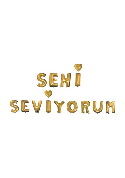 Altın Seni Seviyorum Folyo Balon 16 Inch