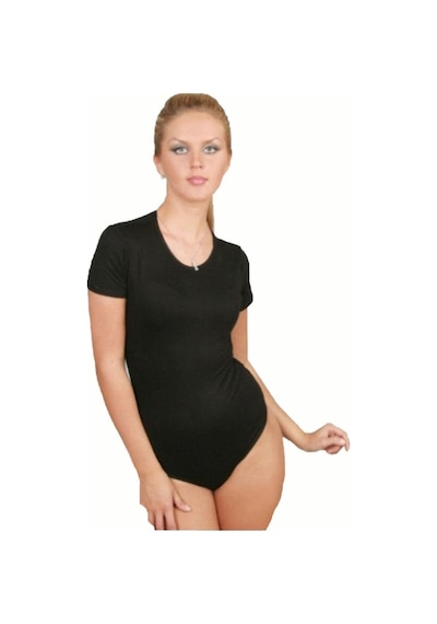 6 Adet Özlem Bayan Kısa Kollu Çıtçıtlı Kancalı Body 302 Siyah