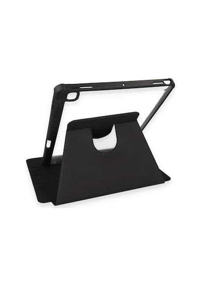 Apple iPad 10.2 7.nesil Kılıf Ling 360 Kalemlikli Tablet Kılıf - Siyah