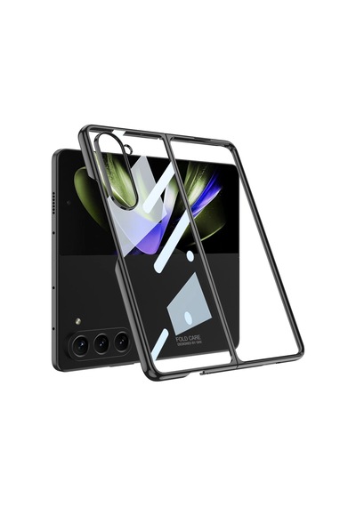 Galaxy Uyumlu Z Fold 5 Kılıf Zore Full Camlı Kıpta Kapak Çok Renkli