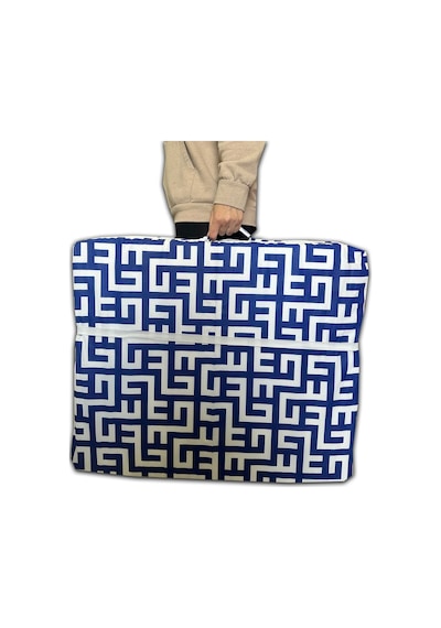 Katlanır Yer Yatağı Ve Tek Kişilik Sünger Katlanır Minder Yatak 70x180 Cm 6 Cm-mavi Labirent