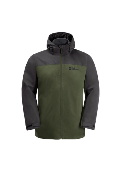 Jack Wolfskin Taubenberg 3ın1 Erkek Su Geçirmez Outdoor Mont Yeşi Yeşil