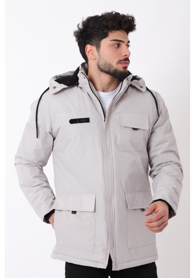 Stilkombin İçi Kürklü Torba Cepli Spor Likra Kumaş Mont Pldp 2988 50410 001