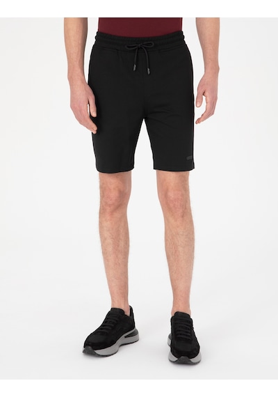 Pierre Cardin Siyah Regular Fit Örme Şort 50310719-vr046