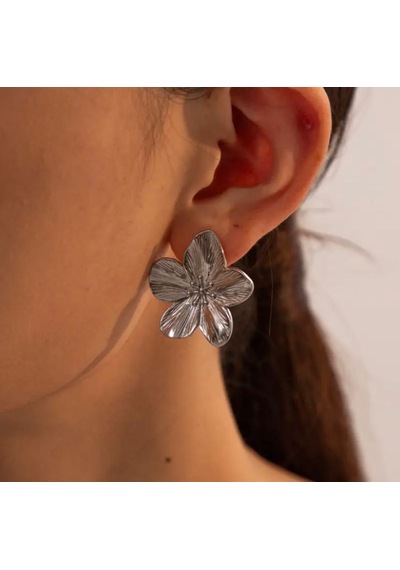 Kadın Çelik Küpe Elegant Lotus Küpe 001