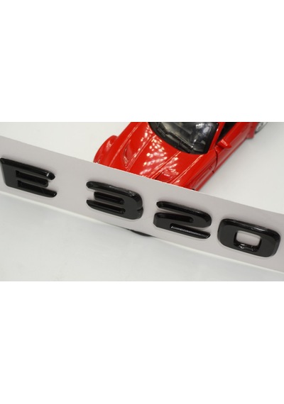 E 320 Bagaj Parlak Siyah ABS 3M 3D Yazı Logo