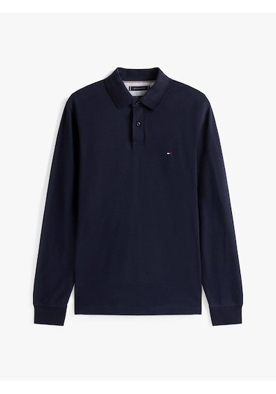 Tommy Hilfiger 1985 Regular Ls Polo Erkek Mavi T-shirt - Mw0mw20183