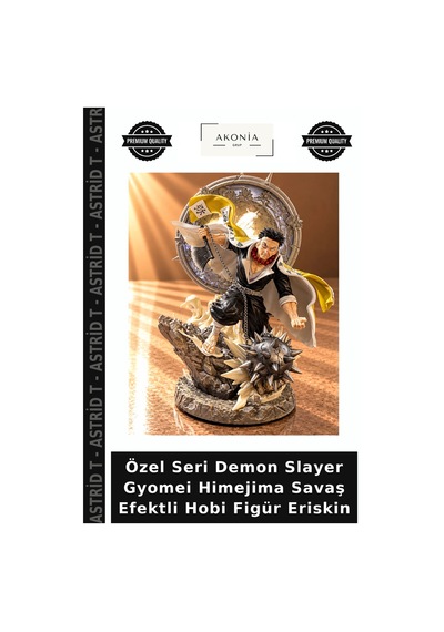 Özel Seri Demon Slayer Gyomei Himejima Savaş Efektli Hobi Figür Eriskin