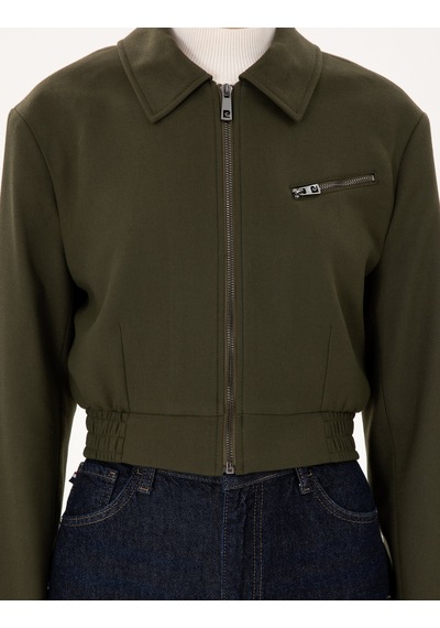 Pierre Cardin Kadın Haki Ceket 50290809-vr027 Haki