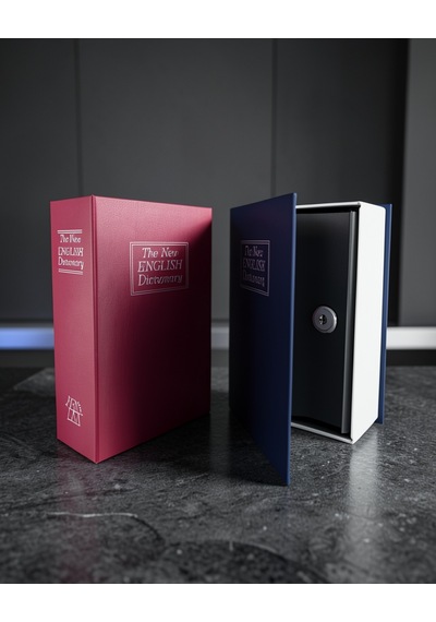 Kitap Görünümlü Gizli Kasa 18 Cm Metal Anahtarlı Diğer