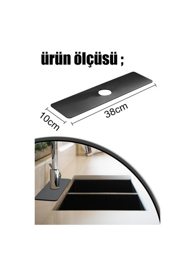 Su Emici Lavabo Kenar Matı Belirtilmemiş Gri Diğer