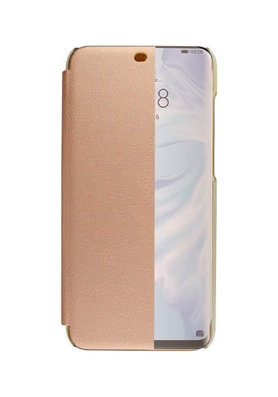 Huawei Y6 2019 Yarım Cam Kapaklı Kılıf Rose Gold