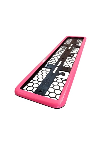 Trobus Plaka Altlığı Çerçeveli Plakalık 2'li Set Pembe