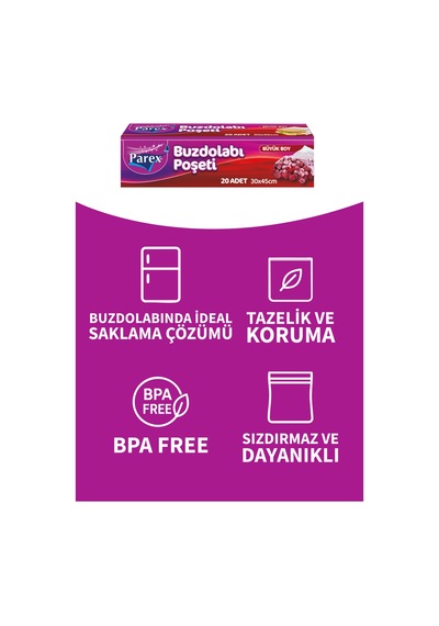 Büyük Boy Buzdolabı Poşeti